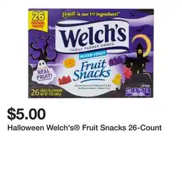 Five Below Halloween Welch's Fruit Snacks 26-Count offer