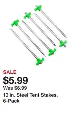 Harbor Freight Tools 10 in. Steel Tent Stakes, 6-Pack offer