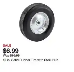 Harbor Freight Tools 10 in. Solid Rubber Tire with Steel Hub offer