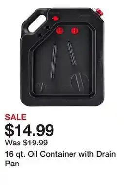 Harbor Freight Tools 16 qt. Oil Container with Drain Pan offer