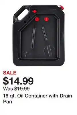 Harbor Freight Tools 16 qt. Oil Container with Drain Pan offer