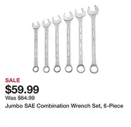 Harbor Freight Tools Jumbo SAE Combination Wrench Set, 6-Piece offer