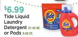 Heinen's Tide Liquid Laundry Detergent 37-42 OZ. or Pods 9-20 CT offer
