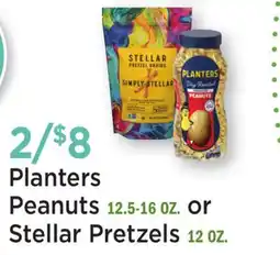 Heinen's Planters Peanuts 12.5-16 OZ. or Stellar Pretzels 12 OZ offer