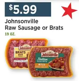 Heinen's Johnsonville Raw Sausage or Brats offer