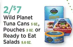 Heinen's Wild Planet Tuna Cans 5 OZ., Pouches 3 OZ. or Ready to Eat Salads 5.6 OZ offer