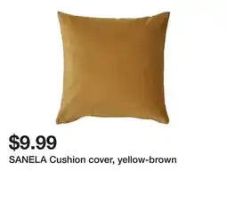 Ikea SANELA Cushion cover, yellow-brown offer