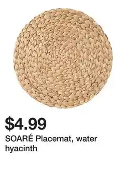 Ikea SOARÉ Placemat, water hyacinth offer