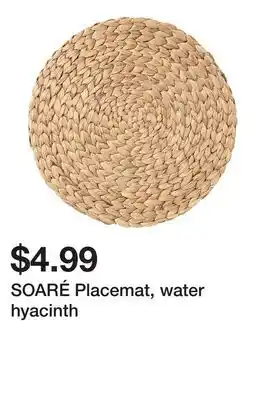 Ikea SOARÉ Placemat, water hyacinth offer