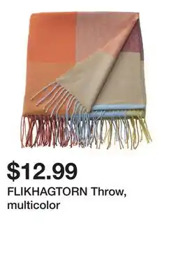 Ikea FLIKHAGTORN Throw, multicolor offer