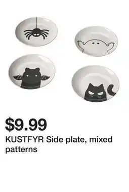 Ikea KUSTFYR Side plate, mixed patterns offer