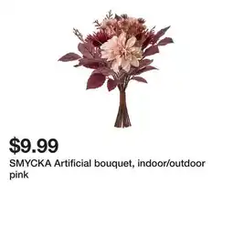 Ikea SMYCKA Artificial bouquet, indoor/outdoor pink offer