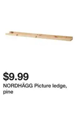 Ikea NORDHÄGG Picture ledge, pine offer