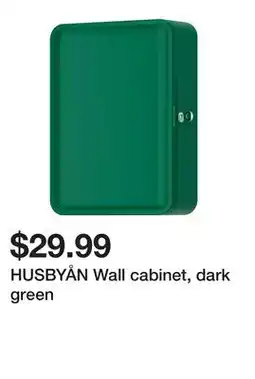 Ikea HUSBYÅN Wall cabinet, dark green offer