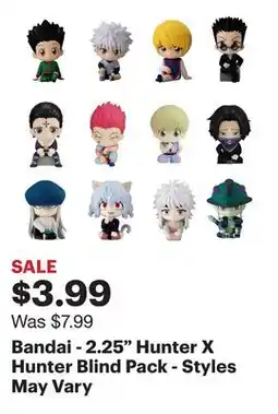 Best Buy Bandai - 2.25 Hunter X Hunter Blind Pack - Styles May Vary offer