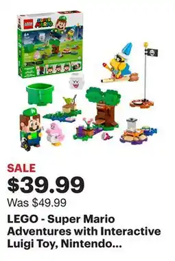 Best Buy LEGO - Super Mario Adventures with Interactive Luigi Toy, Nintendo Gift 71440 offer