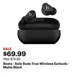 Best Buy Beats - Solo Buds True Wireless Earbuds - Matte Black offer