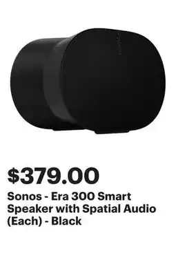 Best Buy Sonos - Era 300 Smart Speaker with Spatial Audio (Each) - Black offer