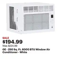 Best Buy GE - 250 Sq. Ft. 6000 BTU Window Air Conditioner - White offer