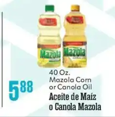 Market Basket Mazola Corn Oil offer