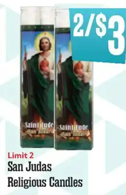 Market Basket San Judas Religious Candles offer