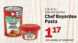 Market Basket Chef boyardee pasta offer