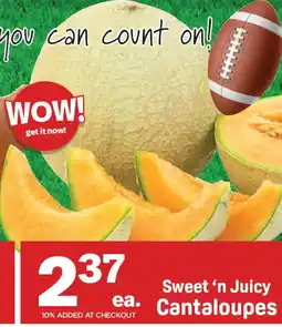 Market Basket Sweet 'n Juicy Cantaloupes offer