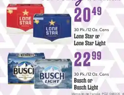 Market Basket Lone Star or Lone Star Light offer
