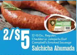 Market Basket Earl Campbell's Smoked Sausage offer