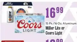 Market Basket Miller Lite or Coors Light offer