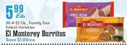 Market Basket El Monterey Burritos offer