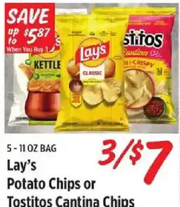Rouses Lay's Potato Chips or Tostitos Cantina Chips offer