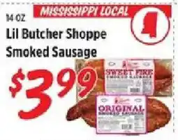 Rouses Lil Butcher Shoppe Smoked Sausage offer