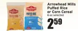 Ray's Food Arrowhead Mills Puffed Rice or Corn Cereal offer
