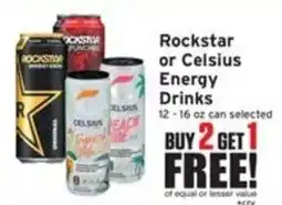 Ray's Food Rockstar or Celsius Energy Drinks offer
