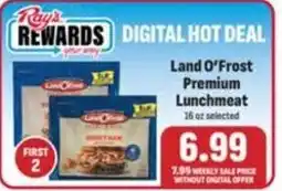 Ray's Food Land O'Frost Premium Lunchmeat offer