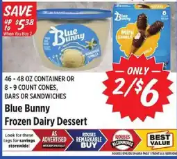 Rouses Blue Bunny Frozen Dairy Dessert offer
