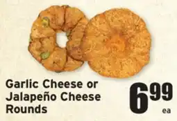 Ray's Food Garlic Cheese or Jalapeño Cheese Rounds offer