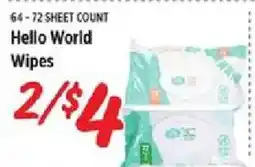 Rouses Hello World Wipes offer