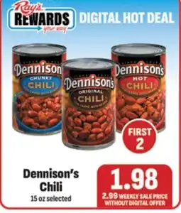 Ray's Food Dennison's Chili offer