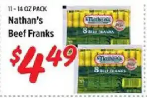 Rouses Nathan's Beef Franks offer