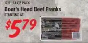 Boar's Head Beef Franks