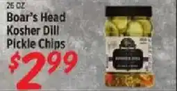 Rouses Boar's Head Kosher Dill Pickle Chips offer