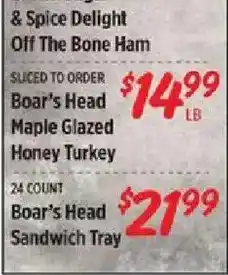 Rouses Boar's Head Maple Glazed Honey Turkey offer