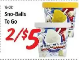 Rouses Sno-Balls To Go offer