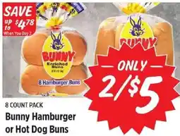 Rouses Bunny Hamburger or Hot Dog Buns offer