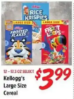 Rouses Kellogg's Large Size Cereal offer