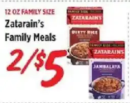 Rouses Zatarain's Family Meals offer