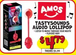 Ollie's AMOS TASTYSOUNDS AUDIO LOLLIPOP offer