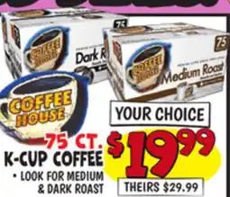 Ollie's COFFEE HOUSE K-CUP COFFEE offer